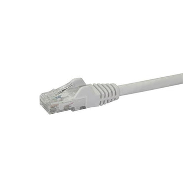 StarTech.com 100ft CAT6 Ethernet Cable - White CAT 6 Gigabit Ethernet Wire -250MHz 100W PoE RJ45 UTP Network/Patch Cord Snagless w/Strain Relief Individually Tested