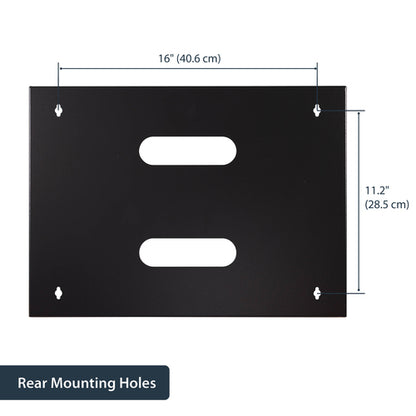 StarTech.com 8U Wall Mount Network Rack - 14 Inch Deep (Low Profile) - 19" Patch Panel Bracket for Shallow Server and IT Equipment, Network Switches - 80lbs/36kg Weight Capacity, Black