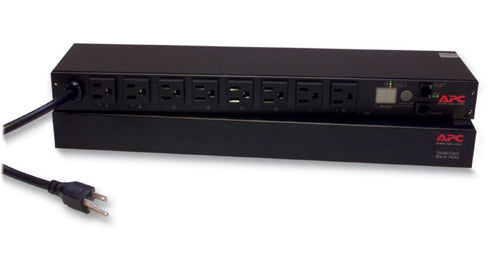 APC NetShelter Switched Rack PDU, 1U, 1.4kW, 120V, 15A, 8 NEMA 5-15R outlet