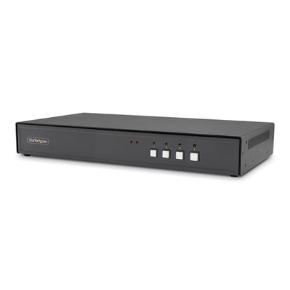 StarTech.com Secure 4-Port KVM Switch, HDMI or DisplayPort, 4K 60Hz, NIAP 4.0 Desktop KVM, Metal Housing, CAC Port, Made in the USA
