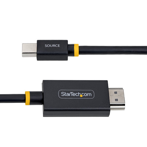 StarTech.com 3ft (91cm) Mini DisplayPort to HDMI Adapter Cable, 4K 60Hz with HBR3/HDCP 2.3/DPCP, MDP to HDMI 2.0, Active Video Converter, Mini DisplayPort Desktop to HDMI Monitor
