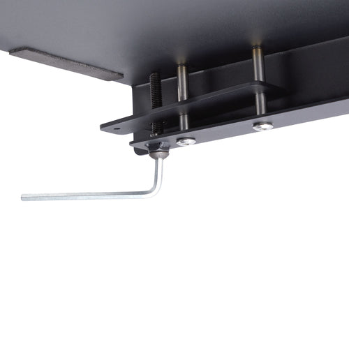 StarTech.com Clamp-On Steel Desk Corner Sleeve for L-Shaped/Corner Desk, For 0.5-1.5in (12.7-38.1mm) Desks, Increase Space for Keyboard/Mouse, Desk Extender/Tray For Wooden/Steel Desks, Ships Assembled