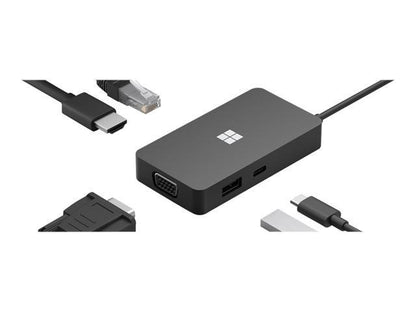 Microsoft USB-C Travel Hub - docking station - USB-C - VGA  HDMI - GigEhernet