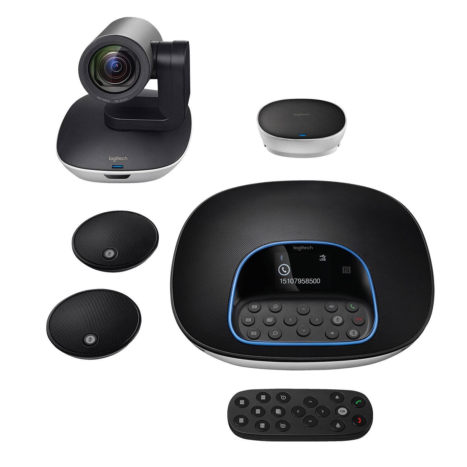 Logitech Group Video Conferencing Bundle with Expansion Mics (960-001060)