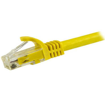 StarTech.com 12ft CAT6 Ethernet Cable - Yellow CAT 6 Gigabit Ethernet Wire -250MHz 100W PoE RJ45 UTP Network/Patch Cord Snagless w/Strain Relief Individually Tested