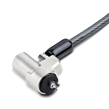 StarTech.com Laptop Cable Lock Compatible With Noble Wedge®; 6Ft (2m), Anti-Theft Keyed Lock, Security Cable for Dell XPS/Latitude/2-in-1 Notebooks, Cut-Resistant, Steel Cable Lock For Laptop