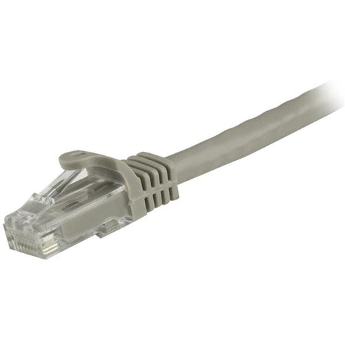 StarTech.com 2ft CAT6 Ethernet Cable - Gray CAT 6 Gigabit Ethernet Wire -250MHz 100W PoE RJ45 UTP Network/Patch Cord Snagless w/Strain Relief Individually Tested