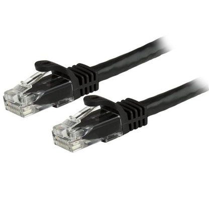 StarTech.com 20ft CAT6 Ethernet Cable - Black CAT 6 Gigabit Ethernet Wire -250MHz 100W PoE RJ45 UTP Network/Patch Cord Snagless w/Strain Relief Individually Tested
