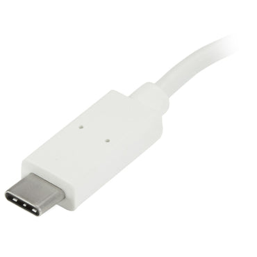 StarTech.com 4 Port USB C Hub with 1x USB-C & 3x USB-A Ports (SuperSpeed 5Gbps) - USB Bus Powered - Portable/Laptop USB 3.0 Adapter Hub - USB 3.1 Gen 1/USB 3.2 Gen 1 Type-C Hub - White~4 Port USB C Hub with 1x USB-C & 3x USB-A Ports (SuperSpeed 5Gbps) - USB Bus Powered - Portable/Laptop USB 3.0 Adapter Hub - USB 3.2 Gen 1 Type-C Hub - White