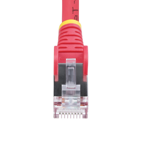 StarTech.com 10ft Red CAT6a Ethernet Cable, Snagless RJ45, 10GbE, 100W PoE++, S/FTP, LSZH, 27AWG Pure Bare Copper Wire, 500MHz, Shielded Network Patch Cord w/Strain Reliefs, Individually Tested/ETL Verified