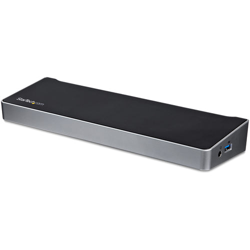 StarTech.com 4K USB-C Dock, Triple UHD 4K Monitor Docking Station, Mac & Windows, USB C to HDMI & DisplayPort, 60W Power Delivery, 5x USB 5Gbps Hub - TAA