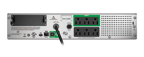 APC SMT750RM2UC uninterruptible power supply (UPS) Line-Interactive 0.75 kVA 500 W 6 AC outlet(s)