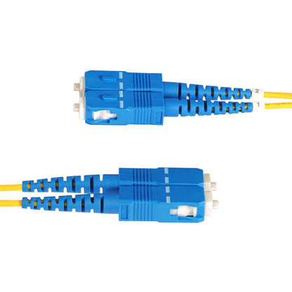 StarTech.com 1m (3.3ft) LC to SC (UPC) OS2 Single Mode Duplex Fiber Optic Cable, 9/125µm, 100G, Bend Insensitive, Low Insertion Loss - LSZH Fiber Jumper Cord