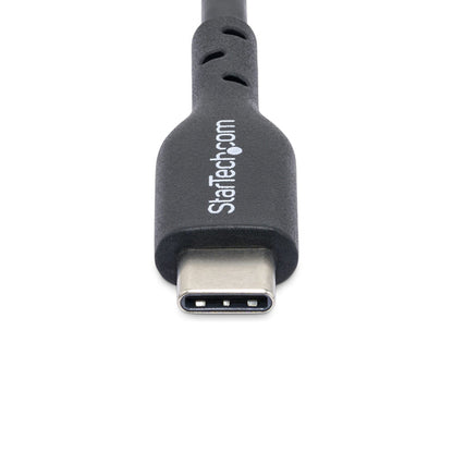 StarTech.com 3ft (91cm) USB-C Charging Cable, Charge & Sync, 60W (3A) PD, USB 2.0 Laptop Charger Cable, TPE Jacket - Black USB C Charging Cord