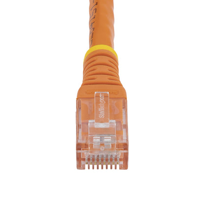 StarTech.com 6ft CAT6 Ethernet Cable - Orange CAT 6 Gigabit Ethernet Wire -250MHz 100W PoE RJ45 UTP Molded Network/Patch Cord w/Strain Relief/ Individually Tested