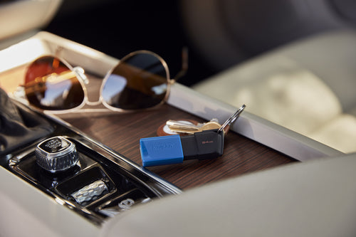 Kingston Technology DataTraveler 64GB USB3.2 Gen 1 Exodia M (Black + Blue) - 2 Pieces