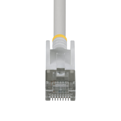 StarTech.com 14ft White Ultra Slim Cat6A Ethernet Cable, Snagless, FTP, Pure Bare Copper Wire, 34AWG Slim RJ45 Network Patch Cord, Individually Tested