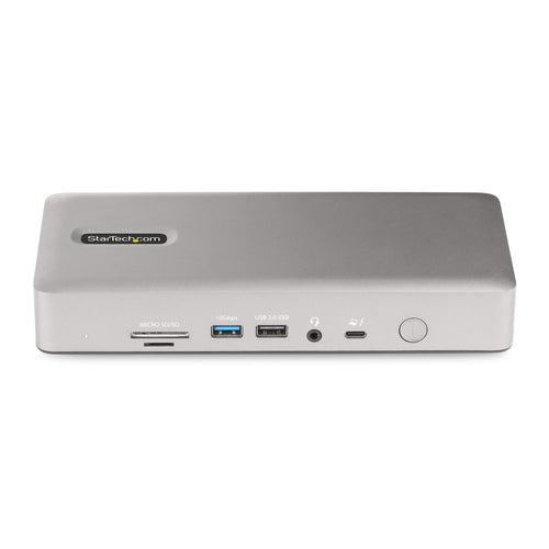 StarTech.com Universal USB4 & Thunderbolt 4 Docking Station, Quad Display on Windows, Dual Display on MacBook, HDMI DP Dock with 98W Laptop Charging