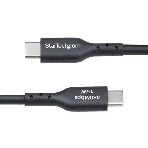 StarTech.com 10ft (3m) USB-A to USB-C Charging Cable, Charge & Sync, 3A, USB 2.0, TPE Jacket - Black USB Charging Cord