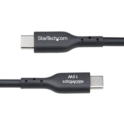 StarTech.com 10ft (3m) USB-A to USB-C Charging Cable, Charge & Sync, 3A, USB 2.0, TPE Jacket - Black USB Charging Cord