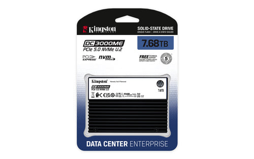 Kingston Technology 7.68TB DC3000ME U.2 PCIe 5.0 NVMe TCG Opal Enterprise SSD