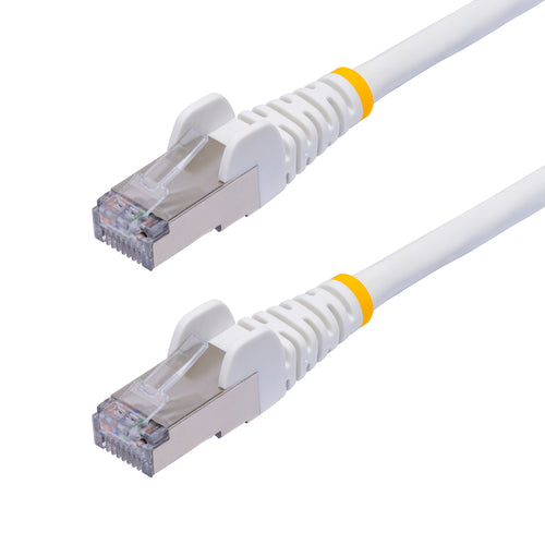 StarTech.com 1ft White CAT8 Ethernet Cable, Snagless RJ45, 25G/40G, 2000MHz, 100W PoE++, S/FTP, 26AWG Pure Bare Copper Wire, LSZH, Shielded Network Patch Cord w/Strain Reliefs, Individually Tested