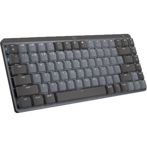 Logitech MX Mechanical Mini Wireless Illuminated Keyboard  Linear Switches  Backlit  Bluetooth  USB-C  macOS  Windows  Linux  iOS  Android  Graphite