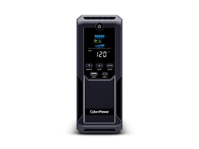 CyberPower Intelligent LCD BRG1500AVRLD2 1500VA Mini-tower UPS - Mini-tower - AVR - 8 Hour Recharge - 2 Minute Stand-by - 120 V AC Input - 120 V AC Output - Serial Port - 12 x NEMA 5-15R
