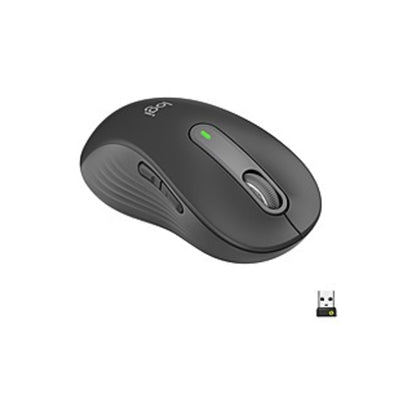 Logitech Signature M650 L Left Full Size Wireless Mouse - For Large Sized Hands  2-Year Battery  Silent Clicks  Customizable Side Buttons  Bluetooth  Graphite