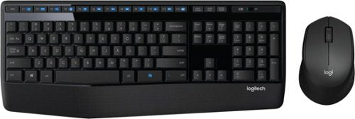 Logitech MK345 Wireless Combo with Full-Size Keyboard and Right-Handed Mouse -