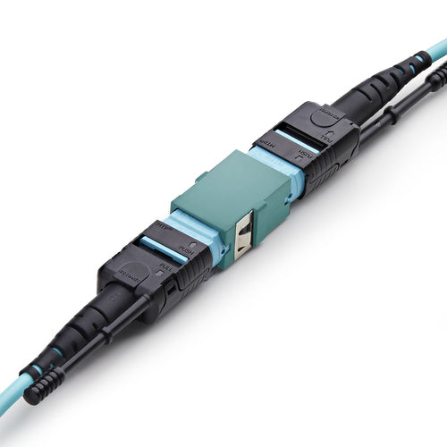 StarTech.com MPOSMAPCAQCOUPLER fibre optic adapter MPO/MTP 1 pc(s) Aqua colour, Black