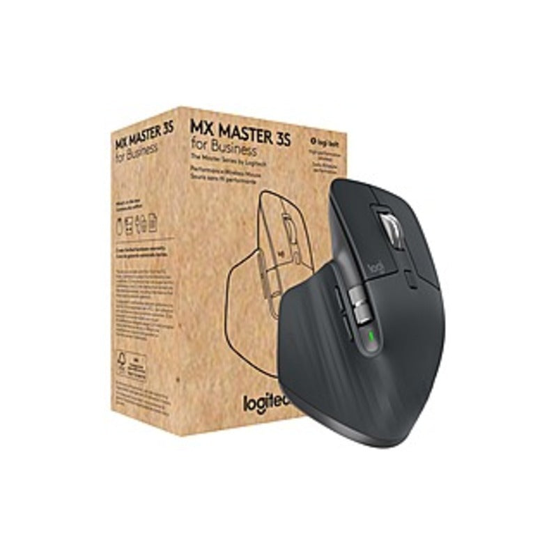 Logitech MX Master 3S for Business  Wireless Mouse with Quiet Clicks  8K DPI  Secured Logi Bolt USB Receiver  Bluetooth  USB-C Charging  MagSpeed Scrolling  Windows/Mac/Chrome/Linux - Graphite