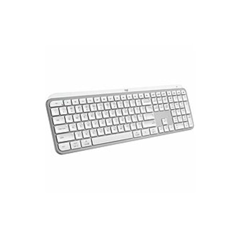 Logitech - MX Keys S Universal Full-size Wireless Scissor Keyboard for PC and Mac with Backlit keys - Pale Gray