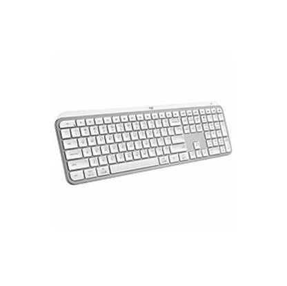Logitech - MX Keys S Universal Full-size Wireless Scissor Keyboard for PC and Mac with Backlit keys - Pale Gray