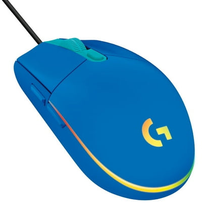 Logitech - G203 LIGHTSYNC Wired Optical Gaming Mouse with 8,000 DPI sensor - Wired - Blue