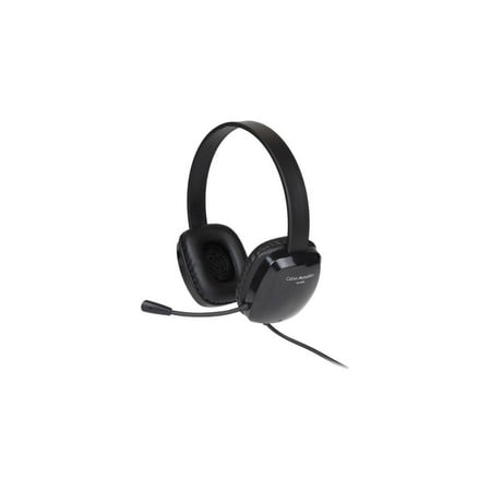 Cyber Acoustics Stereo Headset w/ Single Plug  Black