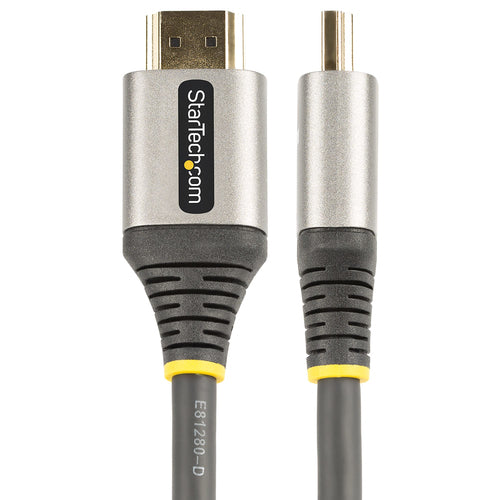 StarTech.com 10ft (3m) Premium Certified HDMI 2.0 Cable - High Speed Ultra HD 4K 60Hz HDMI Cable with Ethernet - HDR10, ARC - TPE Jacket - UHD HDMI Video Cord - For UHD Monitors, TVs, Displays - M/M