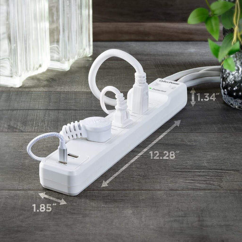 CyberPower 6 Outlet Surge Strip With USB