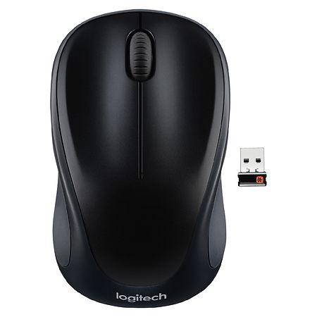 Logitech M317 Wireless Mouse  2.4 GHz with USB Unifying Receiver  1000 DPI Optical Tracking  12 Month Battery  Black