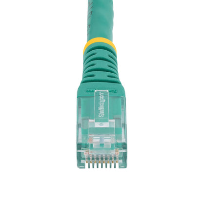StarTech.com 2ft CAT6 Ethernet Cable - Green CAT 6 Gigabit Ethernet Wire -250MHz 100W PoE RJ45 UTP Molded Network/Patch Cord w/Strain Relief/ Individually Tested