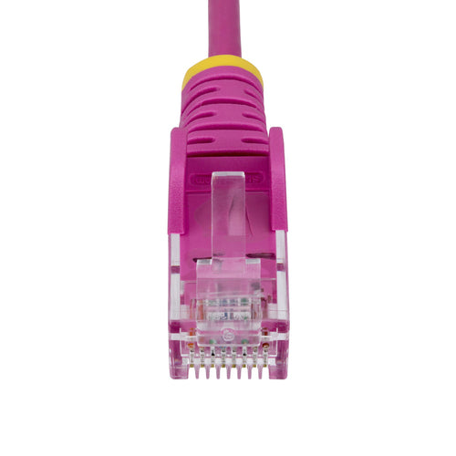 StarTech.com 7ft Pink Slim CAT6 Ethernet Cable, Snagless, 100W PoE, UTP, LSZH, 28AWG Pure Bare Copper Wire, Slim RJ45 Network Patch Cord w/Strain Reliefs, Individually Tested