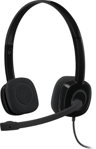 Logitech H151 Binaural Over-the-Head Stereo Headset  Black
