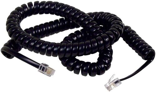 AT&T F8V101-12-BK Coiled Telephone Handset Cord  12 feet (3.7m)