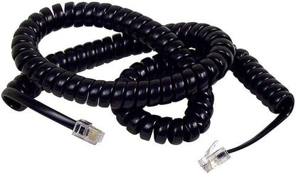 AT&T F8V101-12-BK Coiled Telephone Handset Cord  12 feet (3.7m)