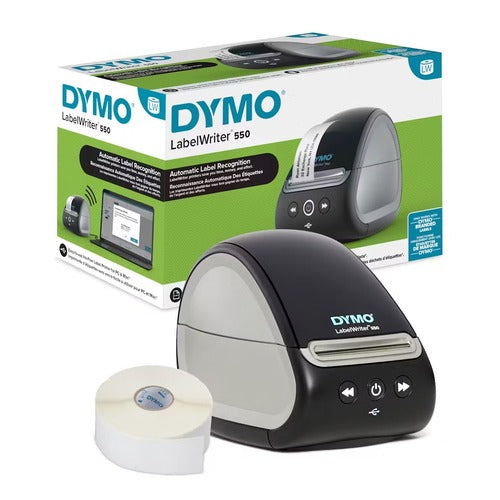 DYMO LabelWriter 550 Label Printer  Label Maker with Direct Thermal Printing  Automatic Label Recognition  Prints Address Labels  Shipping Labels  Mailing Labels  Barcode Labels  and More