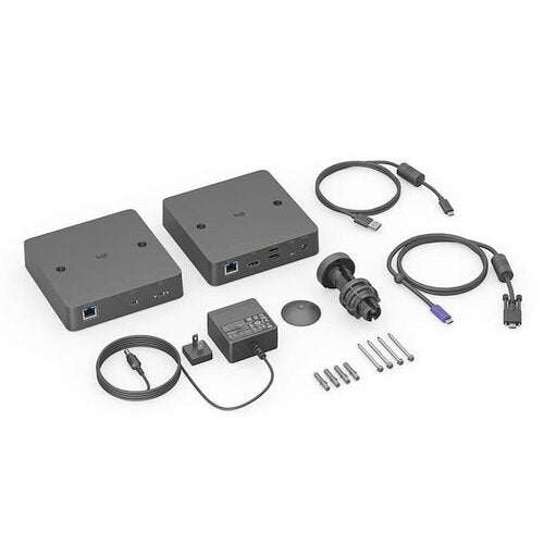 Logitech Extend - 2 x Network (RJ-45) - 5 x USB - 1 x HDMI Out - 2160p - 4K - 3840 x 2160 - Twisted Pair - Category 6  Category 6a  Category 5e - Notebook  Video Conferencing Camera  Meeting Room  ...