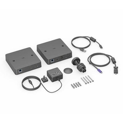 Logitech Extend - 2 x Network (RJ-45) - 5 x USB - 1 x HDMI Out - 2160p - 4K - 3840 x 2160 - Twisted Pair - Category 6  Category 6a  Category 5e - Notebook  Video Conferencing Camera  Meeting Room  ...