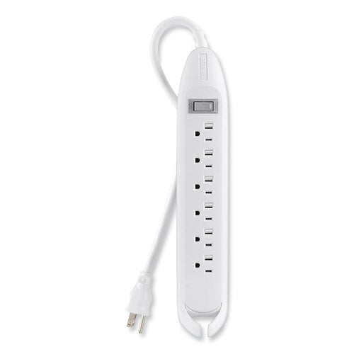 Belkin Power Strip  6 Outlets  12 ft Cord  White
