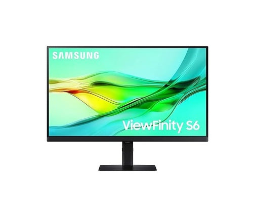 Samsung ViewFinity 27" S6 (S60D) QHD HDR10 Monitor with USB-C and Daisy Chain (HDMI, USB, DisplayPort) - Black