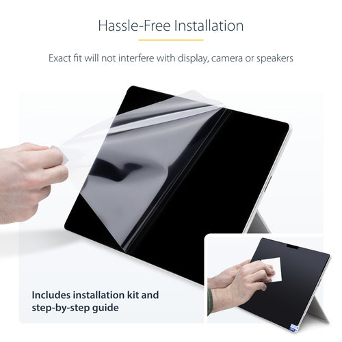 StarTech.com 4-Way Privacy Screen For 13-inch Surface Pro 8/9/X/11 Laptop, Portrait/Landscape Modes, Touch-Enabled, +/- 30 Deg. View, Blocks up to 51% Blue Light, Anti-Glare